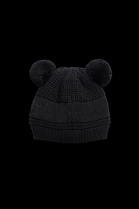 Gorro de Punto Rosa para Bebés Niñas, Lindo Gorro de Invierno con Doble Pompón para Recién Nacidos - Product Image 6