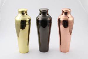 High Quality Custom Copper Cocktail Shaker <b>Bar</b> <b>tools</b> Built In Bartender Strainer Martini Shaker For Custom Design Available - Product Image 4