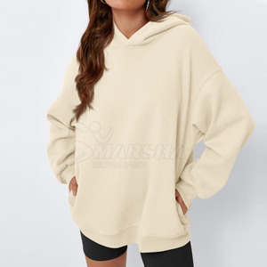 Sudadera con Capucha Extra Grande para Mujer, 100% Algodón, de Alta Calidad, Servicio OEM de Fábrica, para Invierno, Estilo Urbano, Manga Larga, con Logotipo Frontal - Product Image 3