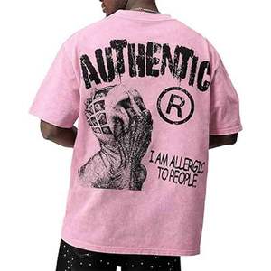 T-shirts graphiques pour hommes, t-shirts chrétiens unisexes, t-shirts oversize Y2K en coton, streetwear - Product Image 1