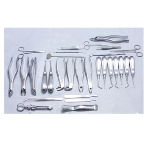 <b>10</b> Pcs ORAL DENTAL EXTRACTION SURGERY EXTRACTING ELEVATORS FORCEPS INSTRUMENTS Premium Quality Stainless Steel Gold Manual - Product Image 2