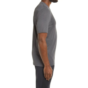 T-shirts pour hommes personnalisés en gros, 100% coton, blanc uni, col rond, styles décontractés - Product Image 2