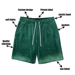 <b>Men's</b> 100% Cotton Fleece <b>Shorts</b> Soft Breathable Running <b>Lounge</b> <b>Shorts</b> Summer Streetwear Custom OEM Wholesale - Product Image 4