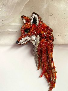 Premium Handmade Embroidery Beaded Brooch Luxury Decorative Pin Detailed Hand Embroidery Fashion Jewelry Coat Decoration MD - Product Image 2