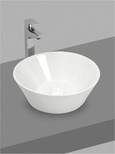 Minimalist Ceramic <b>Round</b> Countertop Prefer <b>Basin</b> Premium Bathroom Above Counter Vessel Sink Trendy Table Top Washing Lavatory - Product Image 6