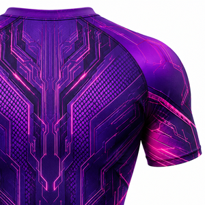T-shirt de compression pour homme, haut de performance athlétique, séchage rapide, extensible, pour fitness, course à pied, gym, entraînement, sportswear, haut actif - Product Image 5