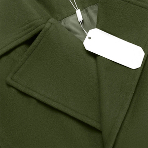 Top Quality Fall Winter Wool <b>Pea</b> <b>Coat</b> <b>Men's</b> Double Breasted Thickened Full Sleeve Stylish Outerwear Long Peacoat - Product Image 6