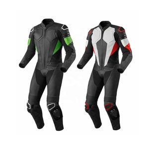 Men's Leather Motorbike Suit-Windproof Flame-Retardant UV Protection Plus Size One-Piece Design for Summer/Winter All - Product Image 6