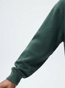 Suéter de Punto Verde Bosque con Cuello Redondo, Clásico, Mezcla de Lana, Manga Larga, Ligero, 100% Acrílico, Estilo Casual Elegante para Hombre - Product Image 5
