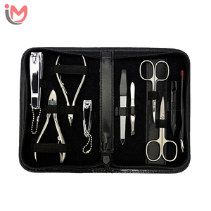 7 In 1 Stainless Steel <b>Nail</b> <b>Kit</b> With Bag Portable Manicure Tools For Adult Classic Style OEM Wholesale - Product Image 1