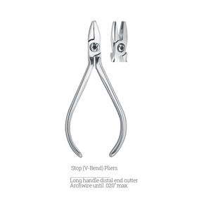 Pinzas Stop V-Bend de mango largo con cortador de extremo distal para uso en procedimientos dentales y de examen, de Dentavex - Product Image 2