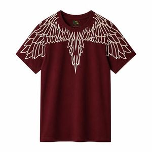 Custom <b>Angel</b> Wings Outline Print T-Shirt Men Minimalist Streetwear Graphic Tee Oversized <b>Top</b> - Product Image 5