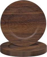 Assiette à dîner en bois, faite à la main, durable, pour servir les aliments, pour la décoration de table moderne
