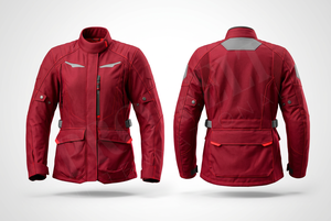 เสื้อแจ็คเก็ตมอเตอร์ไซค์แบบเต็มตัว ป้องกันได้รอบด้าน พร้อมสายรัดเอวปรับได้ กระเป๋าหลายช่อง ดีไซน์สะท้อนแสง สวมใส่สบายและปลอดภัย - Product Image 2