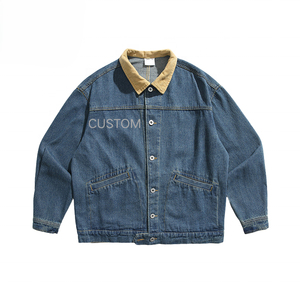 Chaqueta vaquera occidental para hombre OEM, mezclilla rígida, corte regular, para marcas occidentales, producción al por mayor de marca privada - Product Image 1