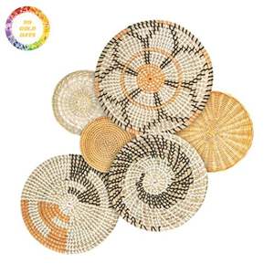 Placa de pared de algas marinas tejida a mano para el hogar, oficina o restaurante, pieza decorativa perfecta para estilo bohemio y minimalista - Product Image 1