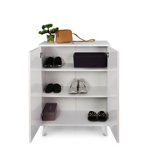 Valeria Base in legno scarpiera elegante ed elegante soluzione di stoccaggio - Product Image 3