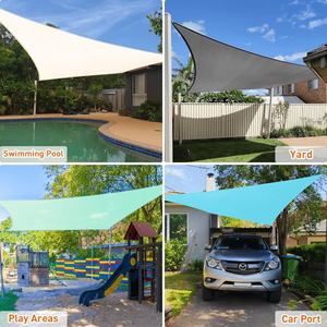 10 X 13 Beige HDPE Sunshade <b>Sail</b> <b>Shade</b> Sails & Nets Product - Product Image 6