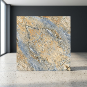 Les dalles de correspondance en marbre italien Staturario Venato conçoivent en fonction du client finition brillante 60x60cm Carreaux de sol en porcelaine 600x600mm taille personnalisée - Product Image 2