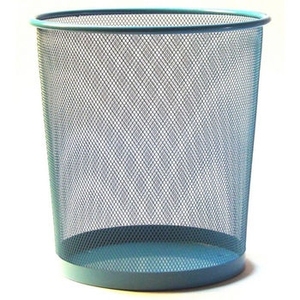 Cubo de Basura de Metal Perforado Blanco de Lujo, Redondo y Hueco, para Oficina Moderna, Baño, Hotel, Papelera - Product Image 5