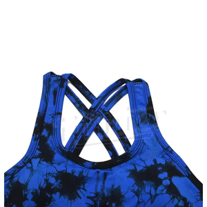 Soutien-gorge de sport pour femme sans coutures, respirant, écologique, à maintien élevé, avec logo frontal, léger et au design unique pour le fitness - Product Image 2