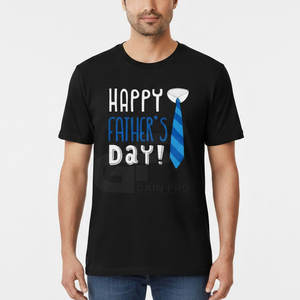 T-shirt pour la fête des pères, en coton doux, avec imprimé élégant et coupe confortable - Product Image 3