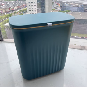 Wall Mounted Garbage Can Household Kitchen Living Room Hanging Trash <b>Bin</b> Space Saving Waste Container with Lid Durable PlasticPP - Product Image 3