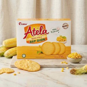 แครกเกอร์ข้าวโพดอบกรอบ 342 กรัม ขนมขบเคี้ยวอบกรอบ รับผลิตแบบ OEM ODM โรงงานขายส่งเวียดนาม - Product Image 1