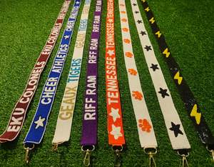 CRYSTAL CRAFT TAR HEELS สายรัดประดับเพชรแบบวินเทจ เป็นมิตรกับสิ่งแวดล้อม อุปกรณ์เสริมกระเป๋าถือ ดีไซน์รูปดาวสีน้ำเงิน รุ่น 4706 - Product Image 4