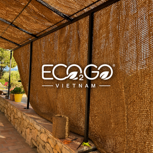 Voile d'ombrage tissée en fibre de coco naturelle de haute qualité 2026 |   Auvent pare-soleil en fibre de coco biodégradable |   Serre de jardin extérieure pour l'intimité - Product Image 3