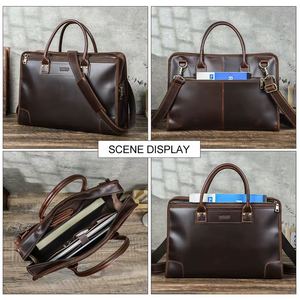 Wholesale Rustic Leather Laptop Messenger <b>Bag</b> for Men High Quality Business Briefcase Shoulder Handbag for Office <b>bag</b> - Product Image 3