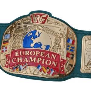 Cinturón de Campeonato Europeo de Lucha Libre, Diseño de Placa Dorada, Cinturón de Título Deportivo Coleccionable de Alta Calidad - Product Image 5