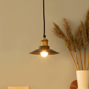 Lámpara Colgante Redonda de Metal con Diseño Martillado, Acabado Negro, para Techo, Decoración de Interiores para el Hogar - Product Image 6