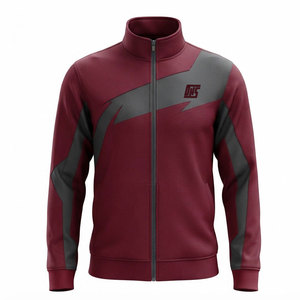 Veste d'échauffement de lutte athlétique, fermeture éclair intégrale, personnalisable par sublimation, légère, pour les équipes d'entraînement et les compétitions de lutte - Product Image 1
