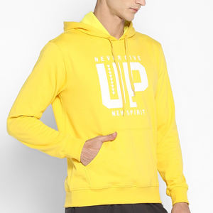 Sweat à capuche homme en coton épais imprimé 3D en relief, coupe classique, style streetwear, avec poche, pour l'hiver - Product Image 4