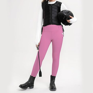 Pantalons d'équitation haute élasticité pour jeunes filles, jodhpurs équestres avec grip en silicone, vêtements d'équitation pour enfants - Product Image 5