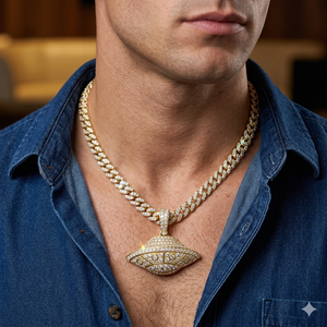 Colgantes UFO Personalizados con Diamantes Cultivados en Laboratorio en Oro de 10K, Amuletos con Temática de Astronauta Estilo Hip Hop, Joyería Fina Unisex para Uso Diario - Product Image 2