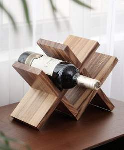 Soporte de madera grande para botellas, sistema de almacenamiento de alta capacidad, adecuado para hogares, restaurantes y bares. - Product Image 3