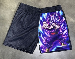 Polyester imprimé par sublimation de haute qualité, 5 pouces, double couche, personnalisé, pour jeunes hommes, décontracté, écologique, respirant, maille tricotée - Product Image 2