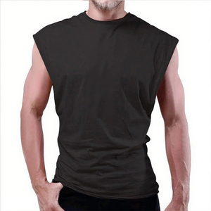 Custom <b>Logo</b> Summer Men's Casual Breathable Sleeveless Tank Top Workout Muscle Quick-Drying Outdoor Fitness - Product Image 4