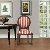 Chaise de salle à manger en bois massif avec cadre en bois sculpté à la main Mobilier de maison traditionnel élégant pour appartement, villa et hôtel