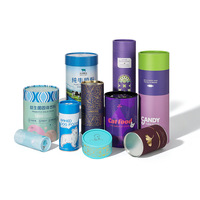 Boîtes en carton spirales personnalisées, plusieurs styles, emballage cylindrique universel pour cosmétiques et cadeaux ; Fabrication OEM par IA