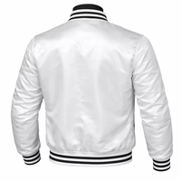 Veste bomber en satin élégante de qualité supérieure, tissu lisse enduit, mode moderne, streetwear formel, vêtements d'extérieur