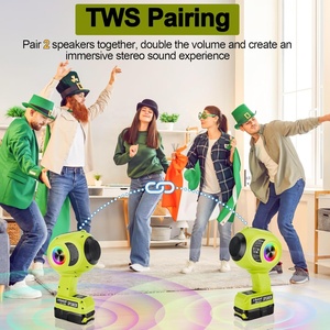 <span class=keywords><strong>Altavoz</strong></span> Bluetooth Inalámbrico para Batería Ryobi de 18v, Emparejamiento TWS, BT5.3, Entrada AUX TF USB, <span class=keywords><strong>Altavoz</strong></span> Bluetooth Portátil para Fiestas en Casa - Product Image 3