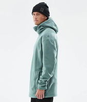 Sweat à capuche polaire imperméable et coupe-vent pour homme, veste de snowboard avec cache-cou intégré, pull thermique oversize pour sports d'hiver