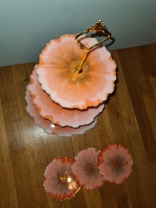 ฐานวางเค้กเรซิ่นสำหรับงานแต่งงาน งานวันเกิด ตกแต่งขนมหวาน - Product Image 4