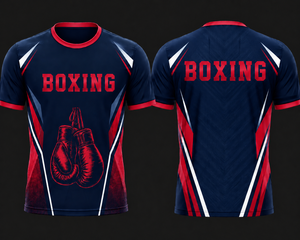 Camiseta Deportiva Personalizada de Boxeo, Impresión por Transferencia de Calor, 100% Algodón, 200 Gramos, Secado Rápido, Transpirable y Ecológica - Product Image 3