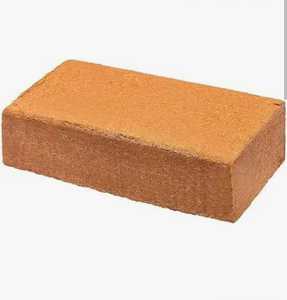 Bloque de Fibra de Coco Natural para Construcción, Ladrillo Rectangular Rojo Anaranjado, Sólido, Ligero, Biodegradable y Ecológico para Jardín - Product Image 1