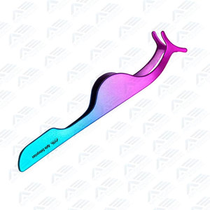 Pince à cils personnalisable à pointes dentelées lisses anti-magnétiques 10 mm, conception durable pour salon de beauté - Product Image 5