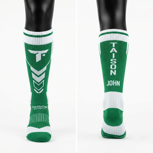 Taison Sports 200 GSM Premium Wool/Spandex Floorball <b>Socks</b> Red <b>Black</b> Reinforced Panels Custom Knit Logo OEM Eco-Friendly Quick - Product Image 1